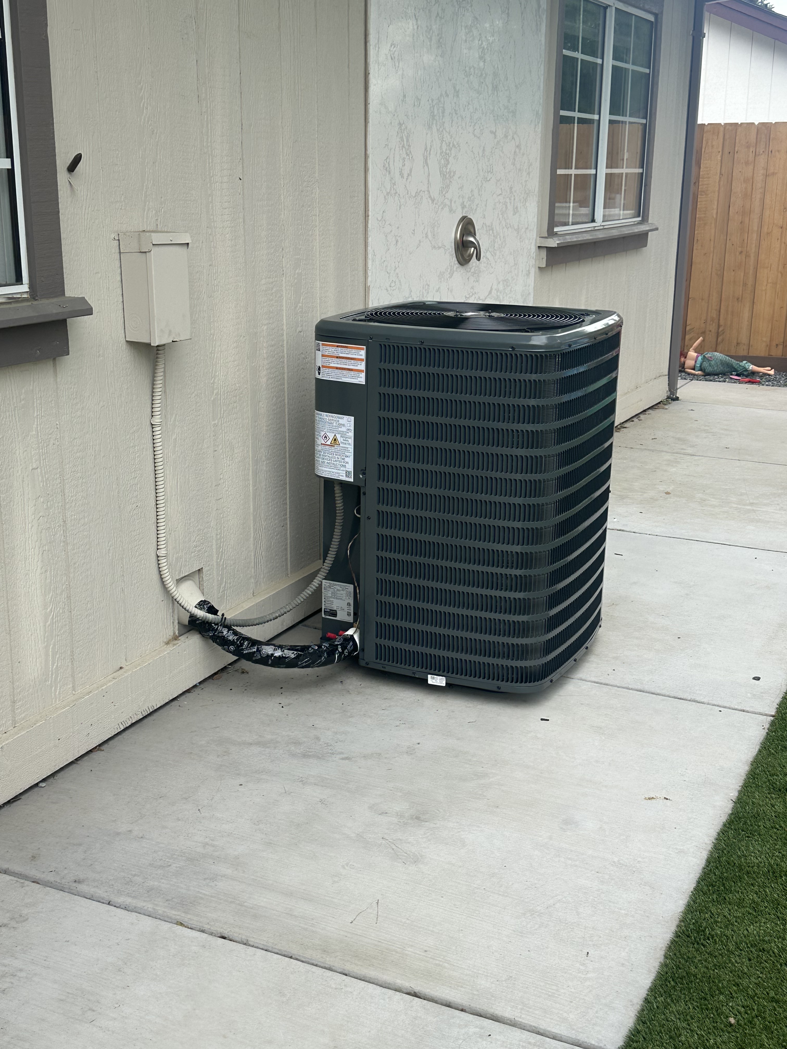 Garage HVAC system install